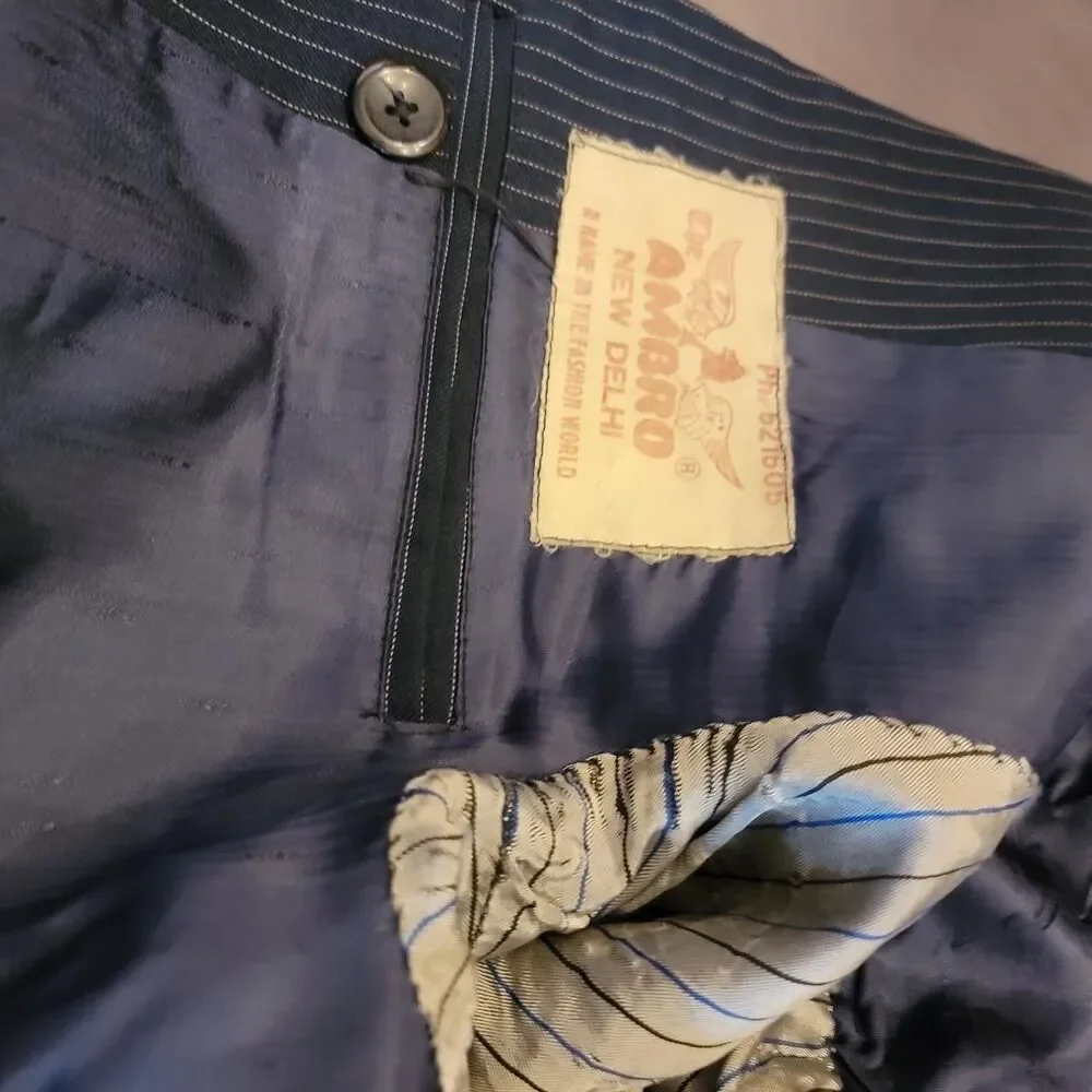 Amo Men's Black and Navy Tailored-jackets